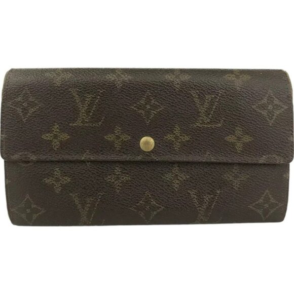 893169AV (G1) Louis Vuitton Wallet Long Portefeiulle Brown Monogram - Picture 1 of 10
